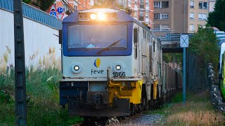 Locomotoras 1600 de Feve maniobrando en Ariz