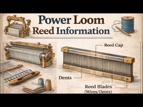 Unpowered Loom Power loom reed information - YouTube