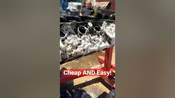 $1 Oven Cleaner vs Greasy Engine Block #enginebuild #autorepair #mechanic #tooltips #carguy