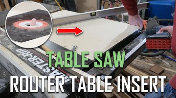 Router Table Insert for Table Saw | Woodworking How To