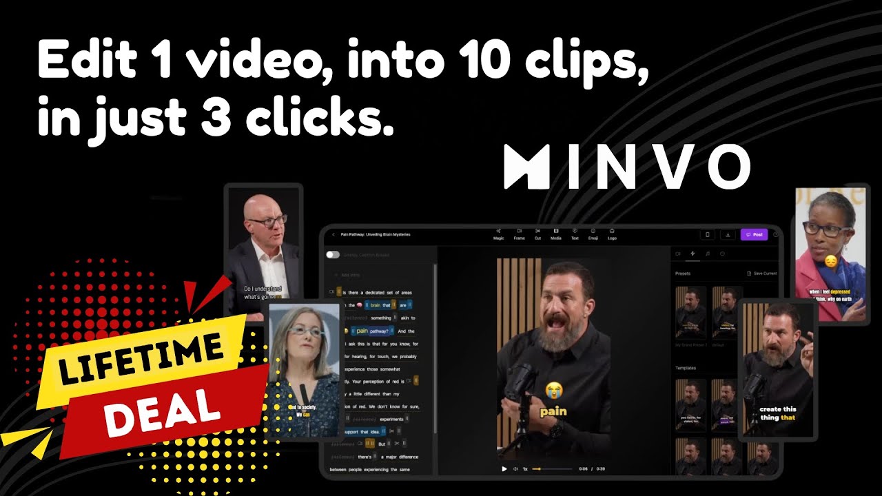 Minvo Lifetime Deal - The Ultimate AI Video Editor for Creators!
