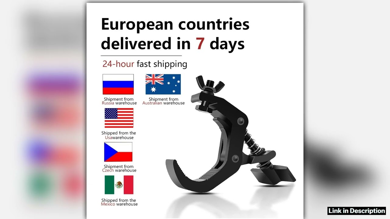 10PcsLots Durable Heavy Duty Hooks 150kg 4060mm Alumimun Alloy Clamp Bracket Stage Stage Light Hook