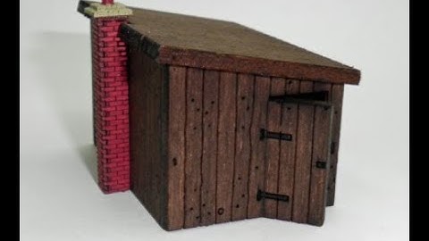 How to build the OO Gauge Lineside Hut Kit