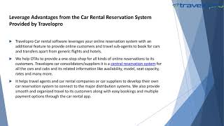 Car Rental Reservation System | Travelopro