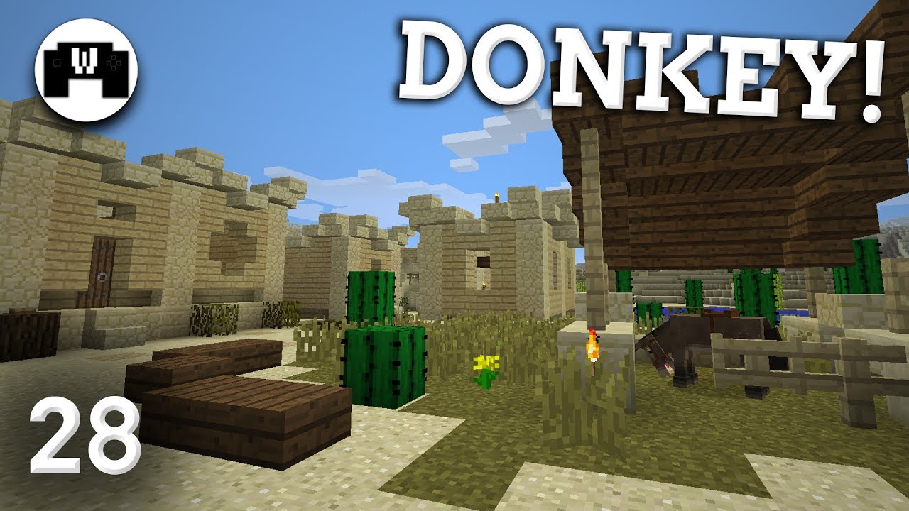 DONKEY! | Minecraft Lets Play 28 - YouTube