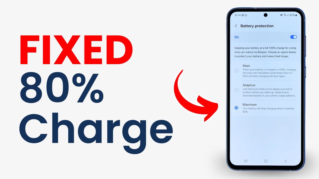 How to Fix Samsung Galaxy Phone Not Charging After 80 Percent - YouTube