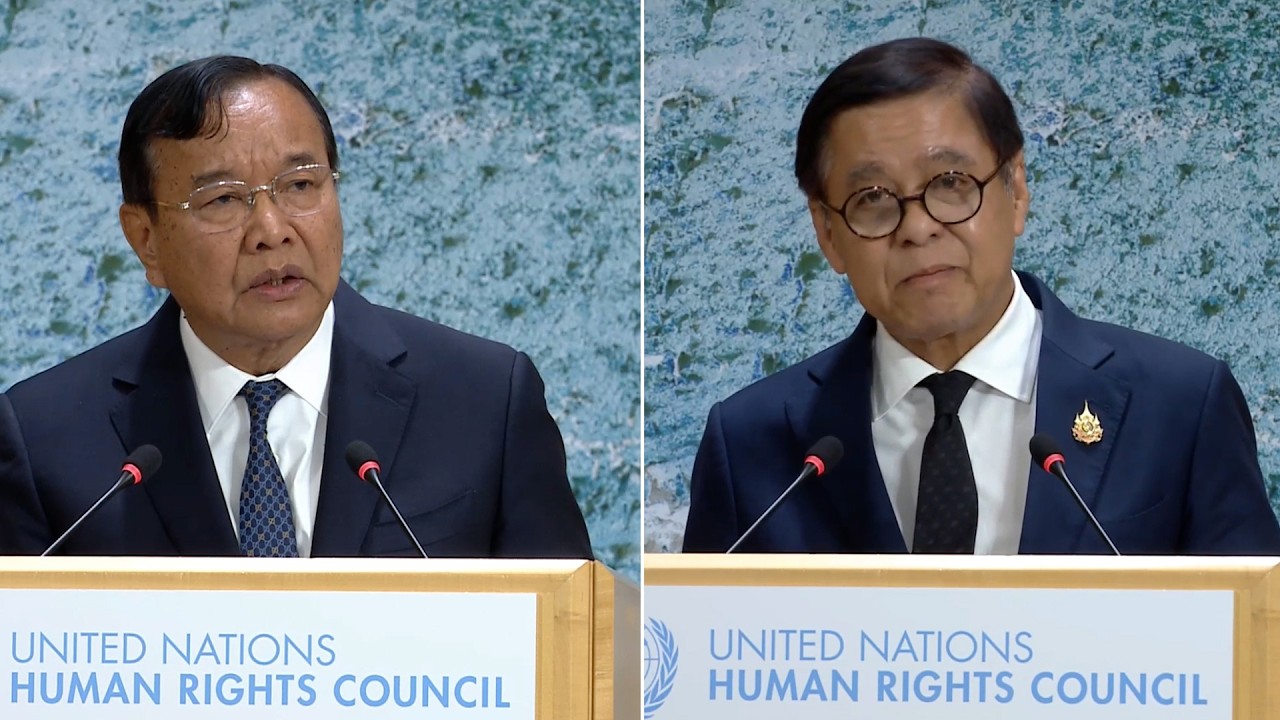ប្រមុខការទូតកម្ពុជា និងថៃ តតាំងគ្នារឿងវិវាទព្រំដែន នៅក្នុងកិច្ចប្រជុំក្រុមប្រឹក្សាសិទ្ធិមនុស្ស UN