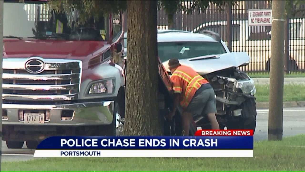 Police pursuit ends in crash at Norfolk Naval Shipyard in Portsmouth ...