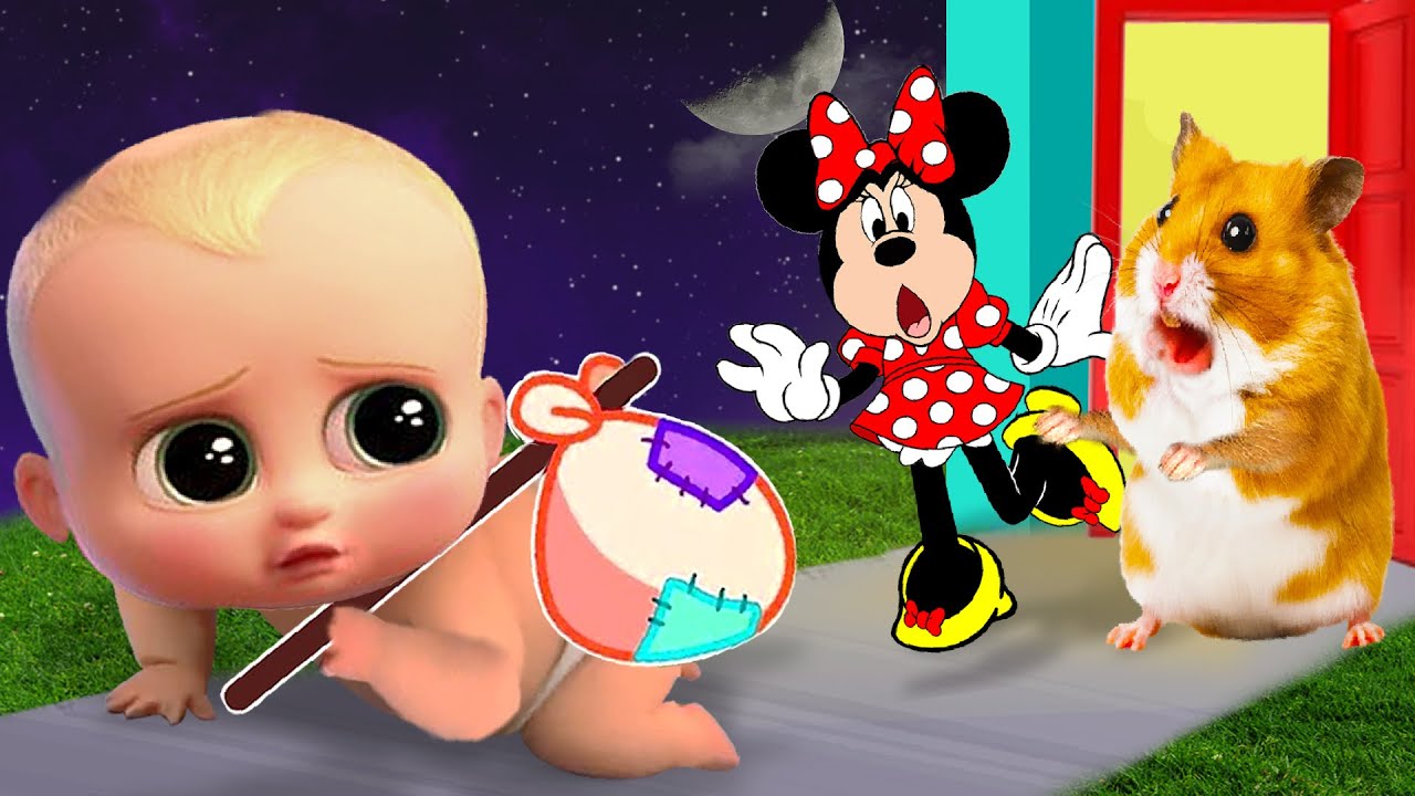 Please Don't Go! Hamster Pretend Play with Bro, So Sorry, Minnie! | Life Of Pets HamHam