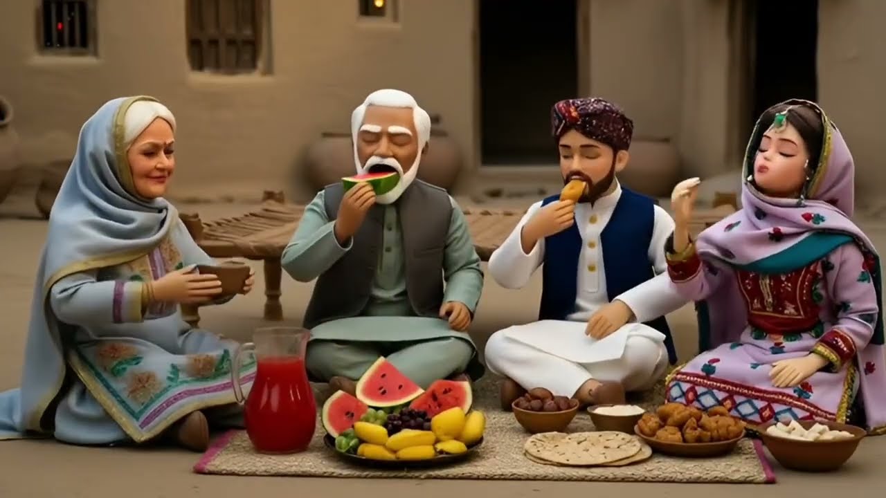 Miniature Doll Cooking Pakoras ASMR 🍗🥦|Miniature Village Doll Preparing Aftari