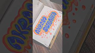 Graffiti Bubble Letters Art ✨ | Satisfying Retro Lettering | Hand-drawn Aesthetic Fonts