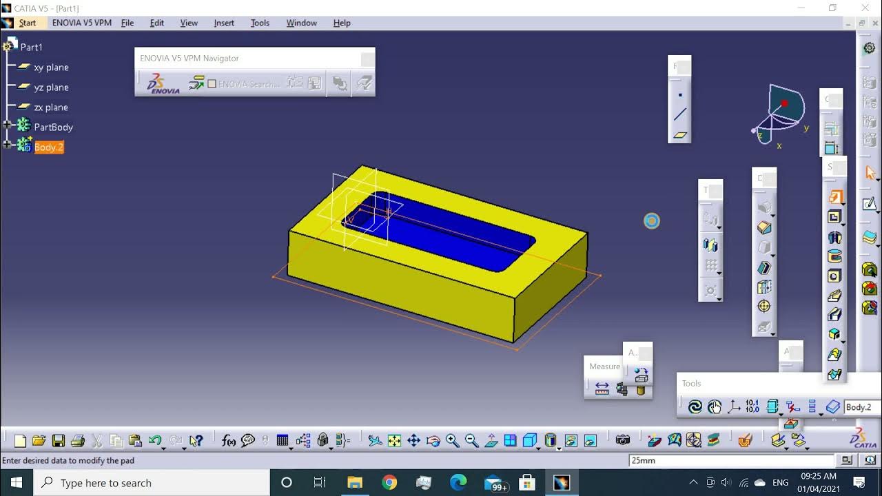 Pocketing operation in catia nc programming youtube