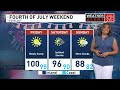 Dangerously hot and humid as heat index values approach 110 degrees