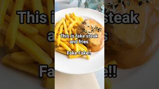 Fake steak and fries #cymiramoen #fakefoodchefdubai #steak #fries #dubai #dubailife #foodshorts