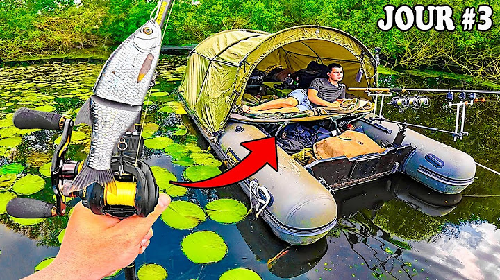 3 jours pour pêcher et dormir sur ce bateau isolé du monde !! ( pêche de la carpe )
