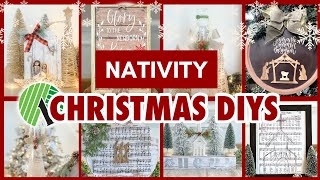 12 Dollar Tree Holiday DIYS & Decor Ideas l DIY Nativity Decor l Religious Christmas Decor 2025 🎄