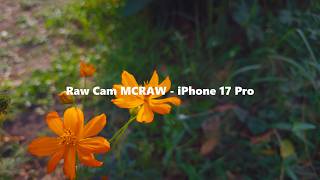 Raw Cam MCRAW - iPhone 17 Pro