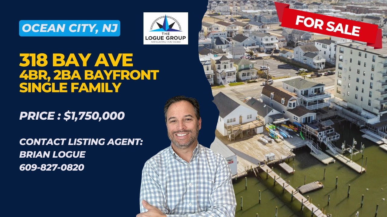 318 Bay Ave FOR SALE Ocean City, NJ. Bayfront 4BR Single YouTube