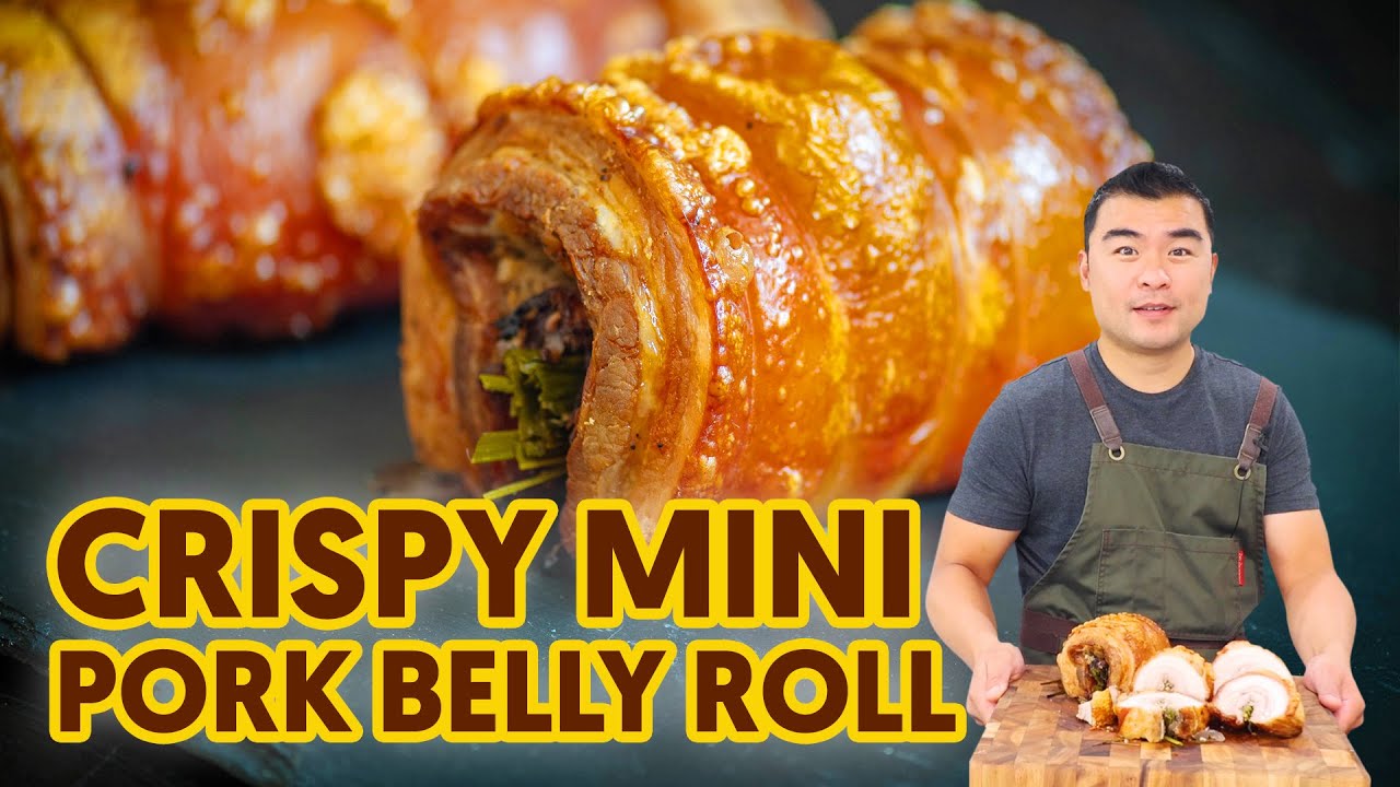Crispy Mini Pork Belly Roll YouTube