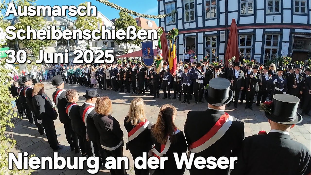 Ausmarsch Scheibenschießen Nienburg an der Weser 30. Juni 2025