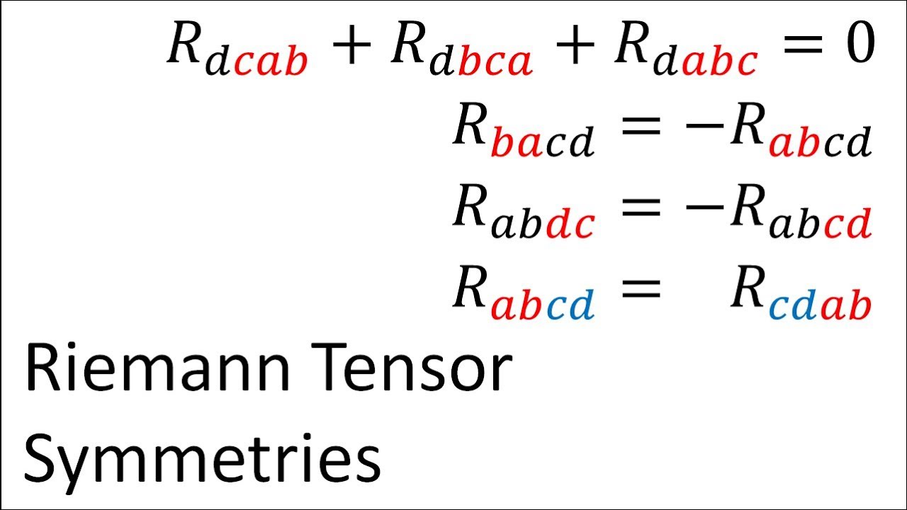 Tensor Calculus 23: Riemann Curvature Tensor Components and Symmetries
