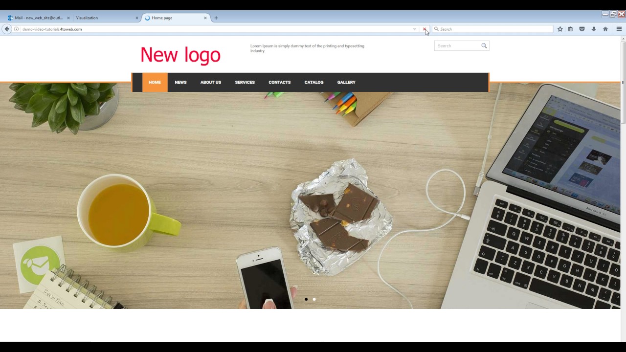 Video tutorial - how to add, edit and delete header in website - YouTube