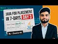 Java for Placements in 7 Days – Day 3 | Crack TCS, Infosys, Wipro, Capgemini, Accenture Interviews!