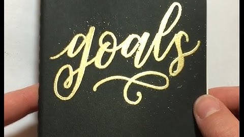 How to Emboss - Lettering Example