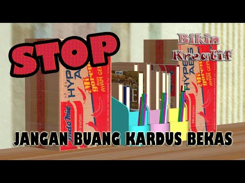  Rak  Buku  Sederhana Dari  Kardus  Bekas Bikin  Kreatif YouTube