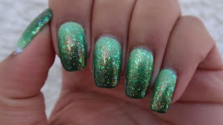 Fancy Green Gradient | DIY Nail Art Tutorial | MSLP