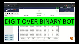 Binary Option ROBOT, DIGIT OVER BOT 2020 ( LOW BALANCE)