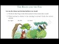 The Raven and the for, class 6 English new book chapter 2 complete solution with question answer