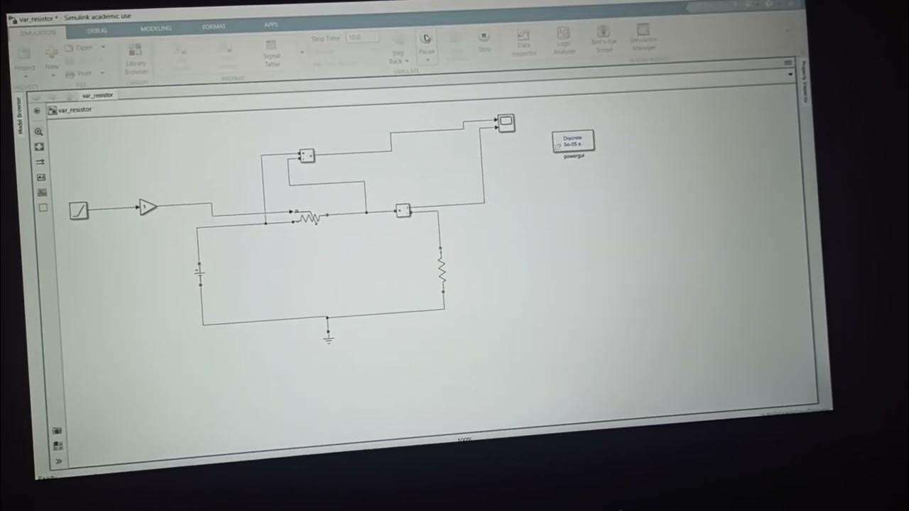 Variable Resistor in MATLAB YouTube