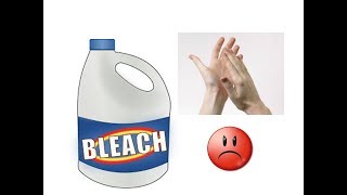 How to neutralize the scent of bleach on your hands