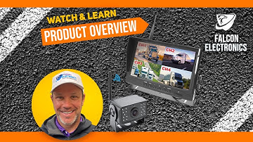 FalconEye 2 to 4 Cam Wireless DVR system with 9"  LCD Product Overview