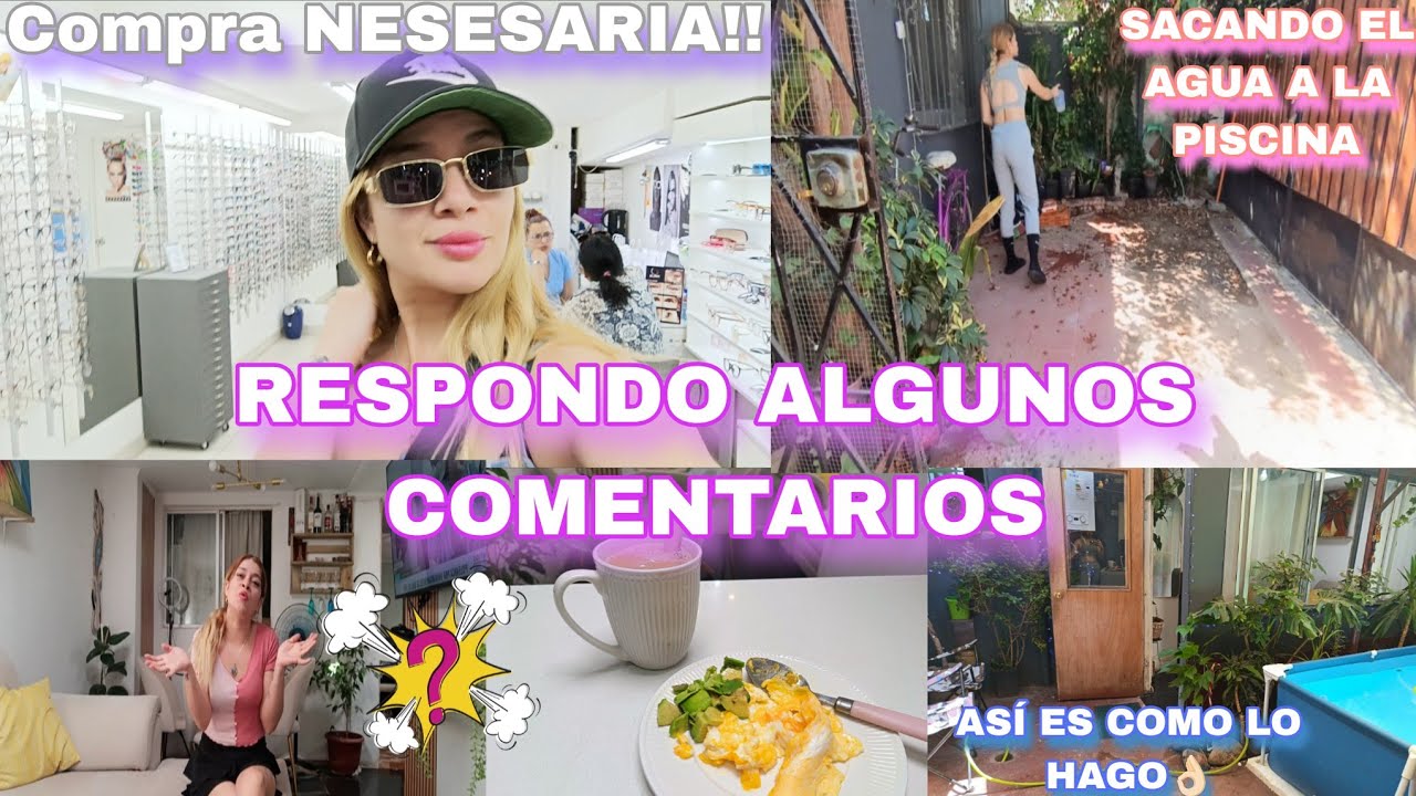 ACLARO una INQUIETUD 😊 UN DÍA IMPORTANTE 🥰 Así LIMPIO🧽 la piscina 🫧 ALFIN me los COMPRE🕶️Días juntos