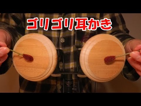 (音フェチ) 木の耳にゴリゴリ耳かき (Notalking ASMR)