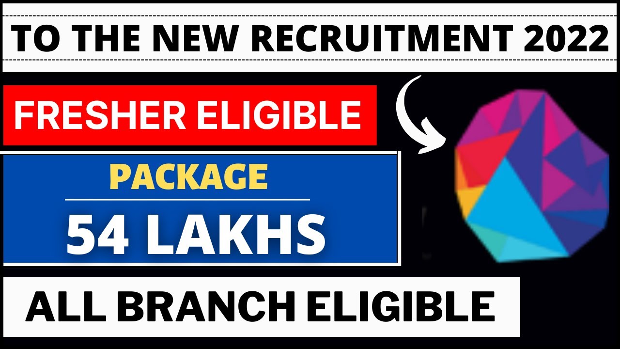 To The New Recruitment 2022 | Package 54 Lakhs | Fresher & All Branch ...