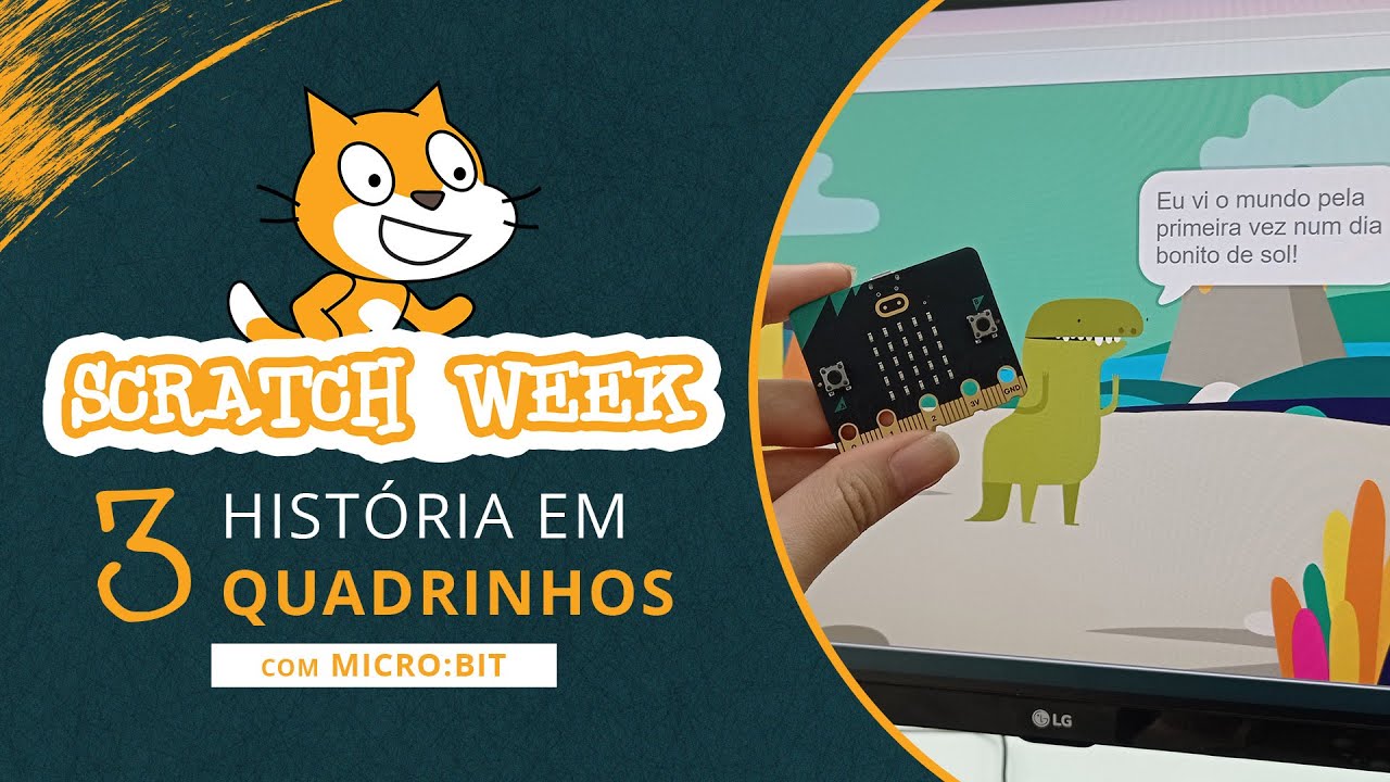 3- História em quadrinhos - Projeto feito em Microbit e Scratch # ...