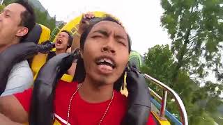 VIDEO LUCU BAJINDUL !!!! naik ROLLER COASTER di KOREA SELATAN bikin ngakak ASLI