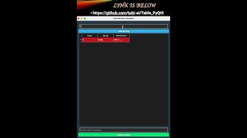 Table withPyQt5 #coding