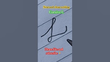 Cursive L#calligraphy #cursivekaisesikhe #calligraphy #trend #Art_and_Calligraphy_with_Ajay #letter