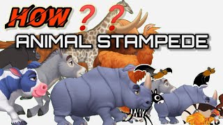 How❓Making Animals stampede animation video ‼️️#tutorial #tutorialvideo