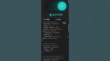 Active Toggle Button using Html CSS code #active #toggle #button #htmlcss #shorts