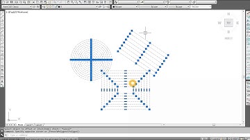 autoCAD tutorial- offset, move and copy command