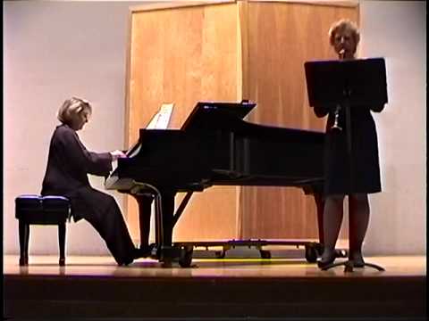 "Time Pieces for Clarinet and Piano" mvts III & IV...