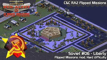 C&C Red Alert 2 Flipped Missions - Soviet #06 Liberty - Hard Difficulty
