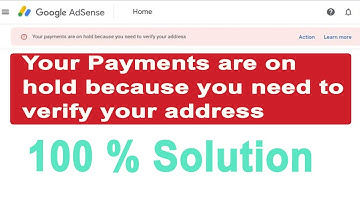 Your Payments are on hold because you need to verify your address || google adsense | Address Varify