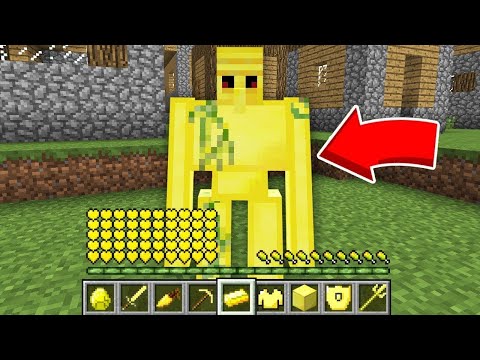 КАК СОЗДАТЬ ЗОЛОТОГО ГОЛЕМА В МАЙНКРАФТЕ!?