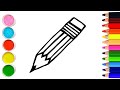 Нарисовать картинку карандашом для детей | How to draw a pencil |  Bolalar uchun qalam rasm chizish